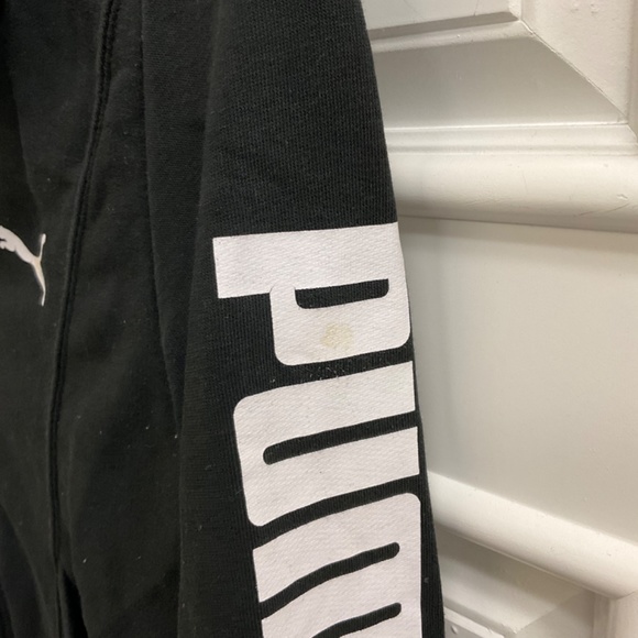 PUMA Women’s Black Full Front Zip Sweat Jacket Sz S - READ! - Picture 2 of 10